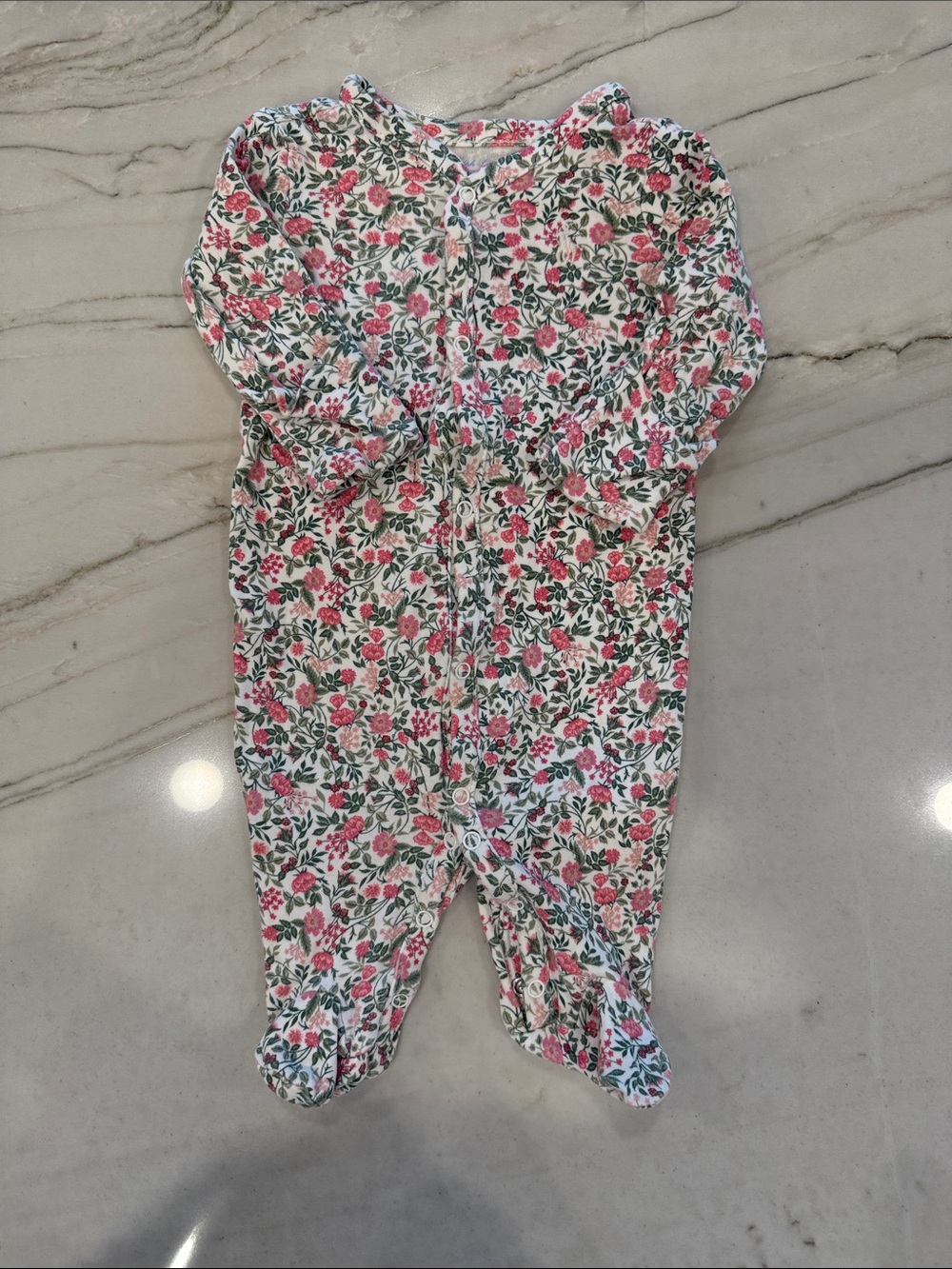 Ralph Lauren Floral Infant Footed Sleeper